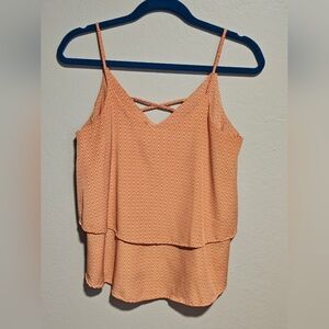 Mi Ami Orange Pink Asymmetrical Camisole